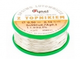 Cyna z topnikiem 0,9mm 500g S-Sn99Ag0,3Cu0,7 PB FREE