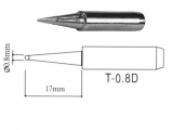 Grot lutowniczy śrubokręt płaski 0.8mm 900M T-0.8D do stacji WEP AOYUE ZHAOXIN YIHUA PT