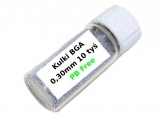 Kulki BGA 10000 szt 0,3 mm Sn96,5/Ag3/Cu0,5 bezołowiowe
