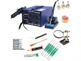 Stacja Lutownicza WEP 852D+ 2w1 +DODATKI PACK5