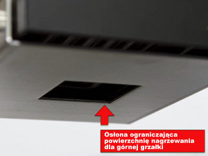 RE-8500 osłona regulujaca wielkość pola grzewczego